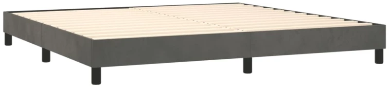 ΚΡΕΒΑΤΙ BOXSPRING ΜΕ ΣΤΡΩΜΑ ΣΚΟΥΡΟ ΓΚΡΙ 200X200 ΕΚ. ΒΕΛΟΥΔΙΝΟ 3131100