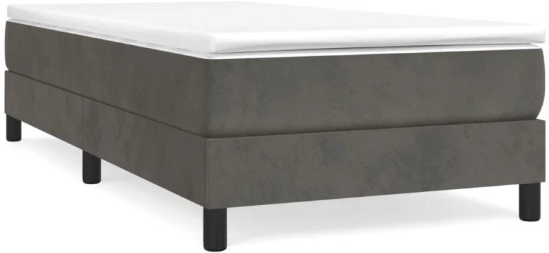 ΠΛΑΙΣΙΟ ΚΡΕΒΑΤΙΟΥ BOXSPRING ΣΚΟΥΡΟ ΓΚΡΙ 80X200 ΕΚ. ΒΕΛΟΥΔΙΝΟ 3120737