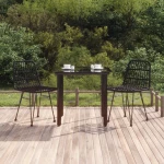 ΣΕΤ ΕΠΙΠΛΩΝ BISTRO ΚΗΠΟΥ 3 ΤΕΜ. ΑΠΟ ΜΑΥΡΟ ΣΥΝΘΕΤΙΚΟ ΡΑΤΑΝ 3157894