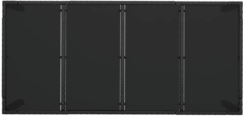 ΣΕΤ ΤΡΑΠΕΖΑΡΙΑΣ ΚΗΠΟΥ 7 ΤΕΜ. ΜΑΥΡΟ ΣΥΝΘΕΤΙΚΟ ΡΑΤΑΝ ΜΕ ΜΑΞΙΛΑΡΙΑ 3185063