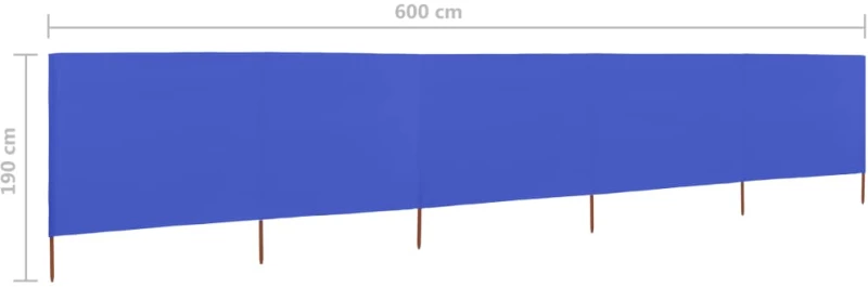 ΠΡΟΣΤΑΤΕΥΤΙΚΟ ΑΕΡΑ ΜΕ 5 ΠΑΝΕΛ ΑΖΟΥΡ ΜΠΛΕ 600X160 ΕΚ. ΥΦΑΣΜΑΤΙΝΟ 47171