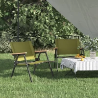 ΚΑΡΕΚΛΕΣ ΚΑΜΠΙΝΓΚ 2 ΤΕΜ. ΠΡΑΣΙΝΕΣ 54X43X59 ΕΚ. ΎΦΑΣΜΑ OXFORD 319483
