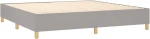 ΚΡΕΒΑΤΙ BOXSPRING ΜΕ ΣΤΡΩΜΑ ΑΝΟΙΧΤΟ ΓΚΡΙ 200X200 ΕΚ. ΥΦΑΣΜΑΤΙΝΟ 3128709