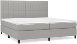 ΚΡΕΒΑΤΙ BOXSPRING ΜΕ ΣΤΡΩΜΑ ΑΝΟΙΧΤΟ ΓΚΡΙ 200X200 ΕΚ. ΥΦΑΣΜΑΤΙΝΟ 3141961