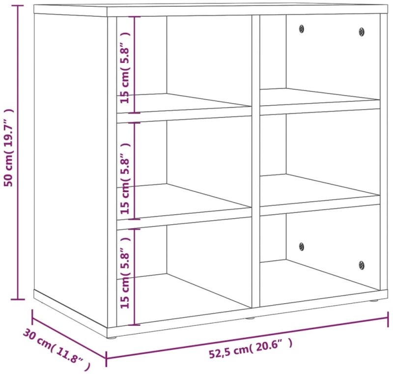 ΠΑΠΟΥΤΣΟΘΗΚΕΣ 2 ΤΕΜ. ΓΚΡΙ ΣΚΥΡΟΔΕΜΑΤΟΣ 52,5 X 30 X 50 ΕΚ. 808693