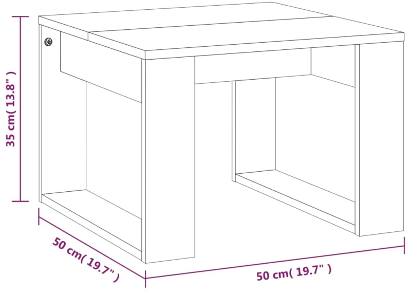 ΒΟΗΘΗΤΙΚΟ ΤΡΑΠΕΖΙ ΚΑΠΝΙΣΤΗ ΔΡΥΣ 50X50X35 ΕΚ. ΕΠΕΞΕΡΓΑΣΜΕΝΟ ΞΥΛΟ 825825