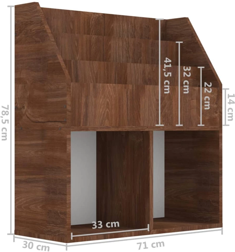 ΠΑΙΔΙΚΟ ΡΑΦΙ ΠΕΡΙΟΔΙΚΩΝ ΚΑΦΕ ΔΡΥΣ 71X30X78,5 ΕΚ. ΕΠΕΞΕΡΓ. ΞΥΛΟ 339528