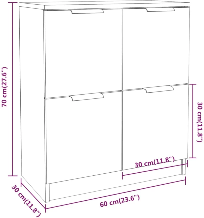 ΝΤΟΥΛΑΠΙΑ 2 ΤΕΜ. ΓΚΡΙ ΣΚΥΡΟΔΕΜΑΤΟΣ 60X30X70 ΕΚ. ΕΠΕΞΕΡΓ. ΞΥΛΟ 3115807