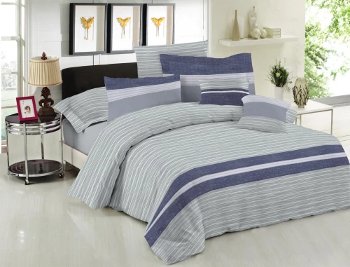 Παπλωματοθήκη Le Blanc Premium Cotton 100% Brooklyn Ice Μονή 160x240