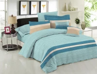 Σετ Πάπλωμα Le Blanc Premium Cotton 100% Brooklyn Aqua Μονό 160x240
