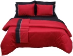 Πάπλωμα Δύο Όψεων Υπέρδιπλο 220x240 Luxury Bicolour Red/Black