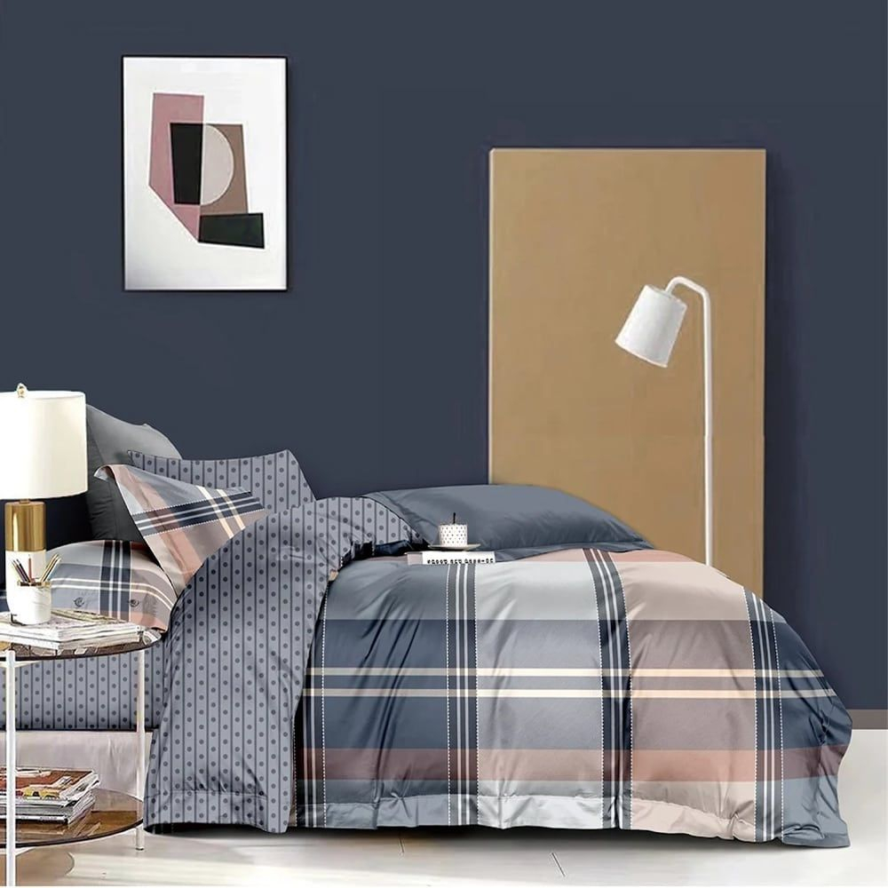 Σετ Σεντόνια Υπέρδιπλα με Λάστιχο 160x200+25 Έμμα Γκρι