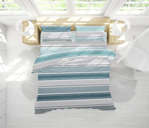 Σετ Σεντόνια Υπέρδιπλα με Λάστιχο 160x200+25 Ντάλας Πετρόλ