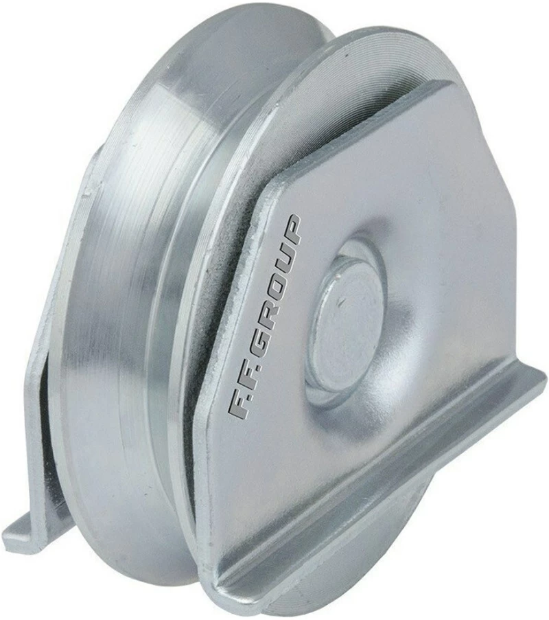 Ράουλο με Βάση και Ρουλεμάν Μεταλλικό F.F. Group 100mm 25778