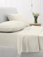 Κατωσέντονο Cotton Feelings με λάστιχο 108 Ecru 100x200+30