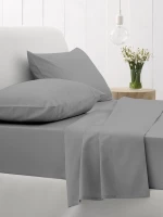 Σεντόνι Cotton Feelings φλατ 107 Dark Grey 165x270