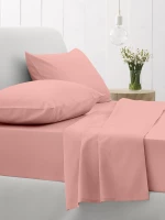 Σετ Σεντόνια Μονό Με Λάστιχο 105Χ205+30 Cotton Feelings 101 Powder