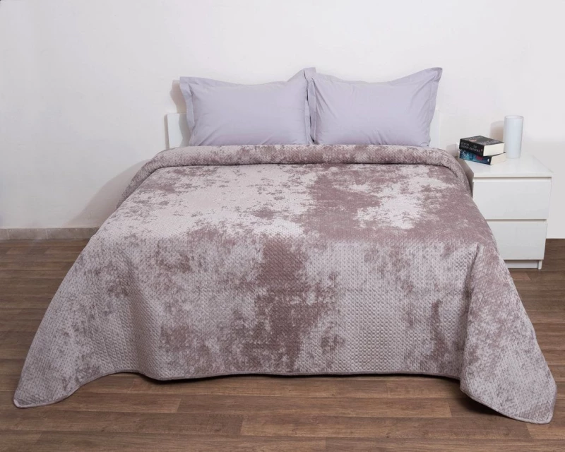 Κουβερτώριο Velvet Ημίδιπλο 160x220 Verona Linen