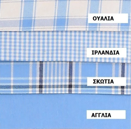 Τραπεζομάντηλο 140x140 Ιρλανδία Γαλάζιο
