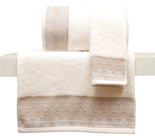 Σετ 3 Πετσέτες Χεριών 30x50 Συσκευασία Κορδέλα Karla 3 Ivory