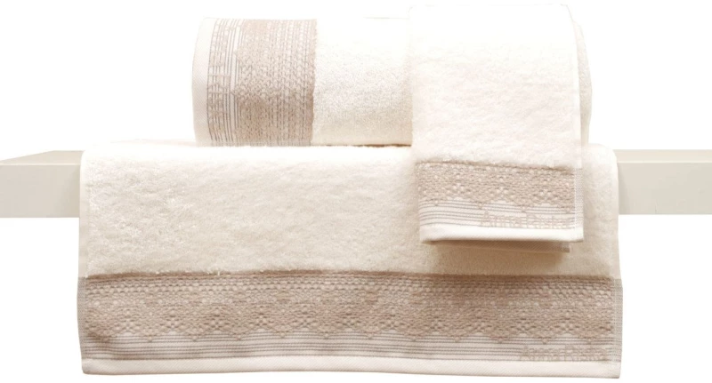 Σετ 3 Πετσέτες Χεριών 30x50 Συσκευασία Δώρου Karla 3 Ivory