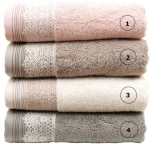 Σετ 3 Πετσέτες Χεριών 30x50 Συσκευασία Δώρου Karla 3 Ivory