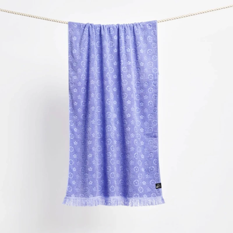 Πετσέτα Θαλάσσης Slowtide Wavy Floral 76 x 152 Blue