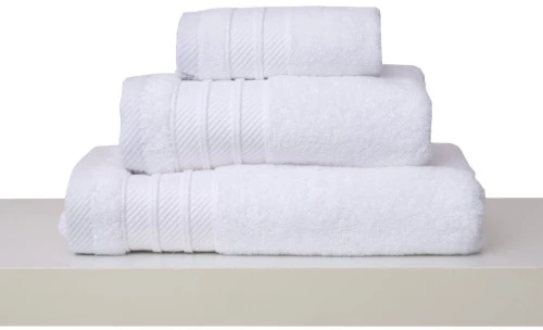 Σετ 3 Πετσέτες Χεριών 30x50 Συσκευασία Δώρου Soft 7 White