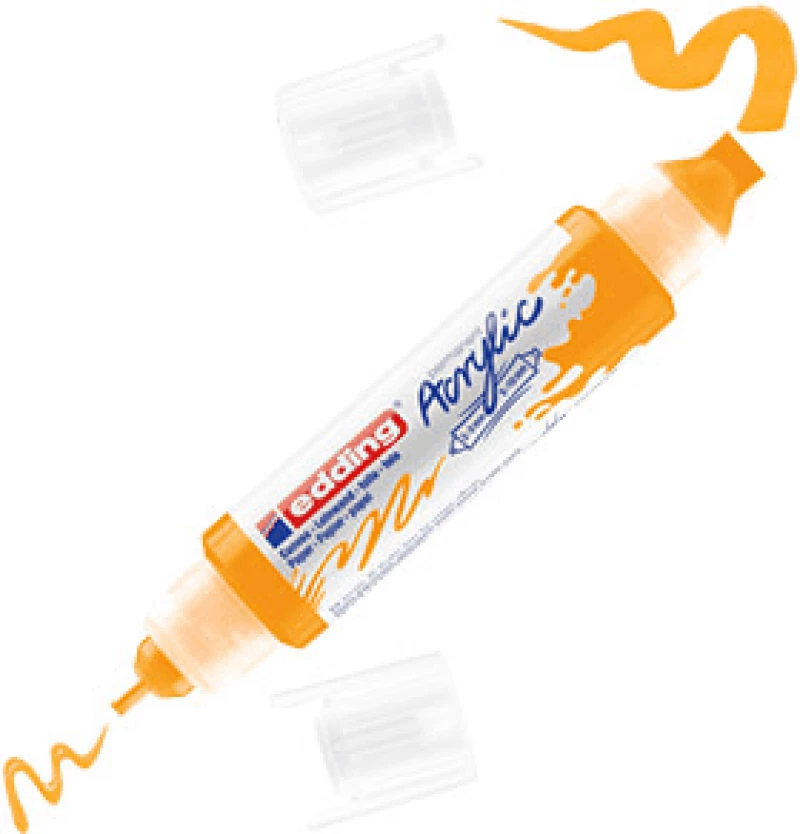 Μαρκαδόροι ακρυλικοί edding 5400 3D 2-3mm/5-10mm Sunny-yellow