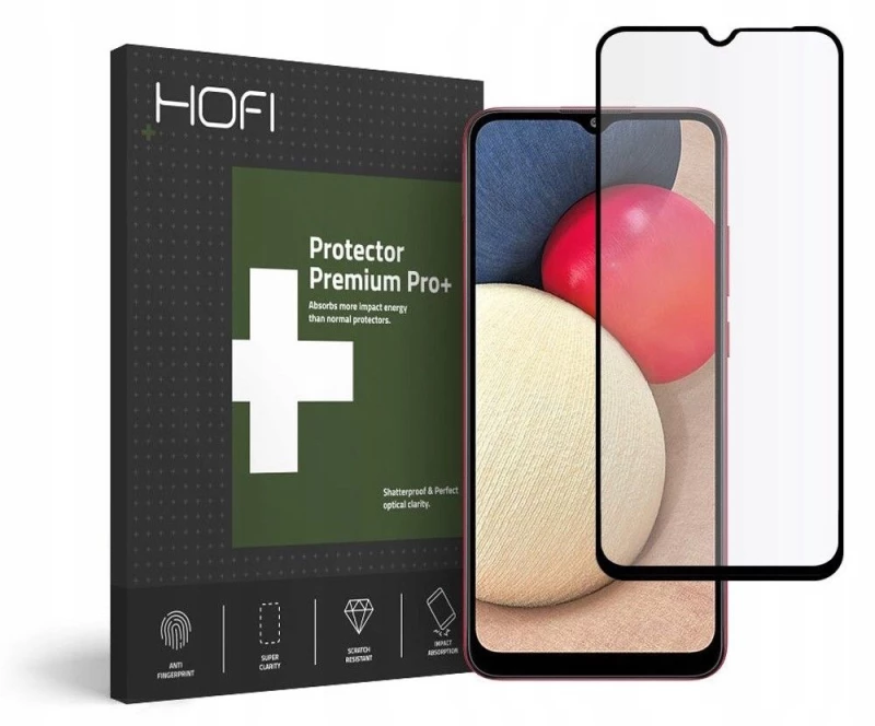 HOFI Γυαλί προστασίας 9H για Samsung Galaxy A03S 2021 - ΜΑΥΡΟ