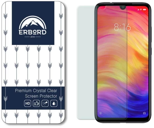 ERBORD GLASS Γυαλί προστασίας Fullcover 9H FULL CURVED 0.3MM για XIAOMI Redmi NOTE 7 - ΔΙΑΦΑΝΟ