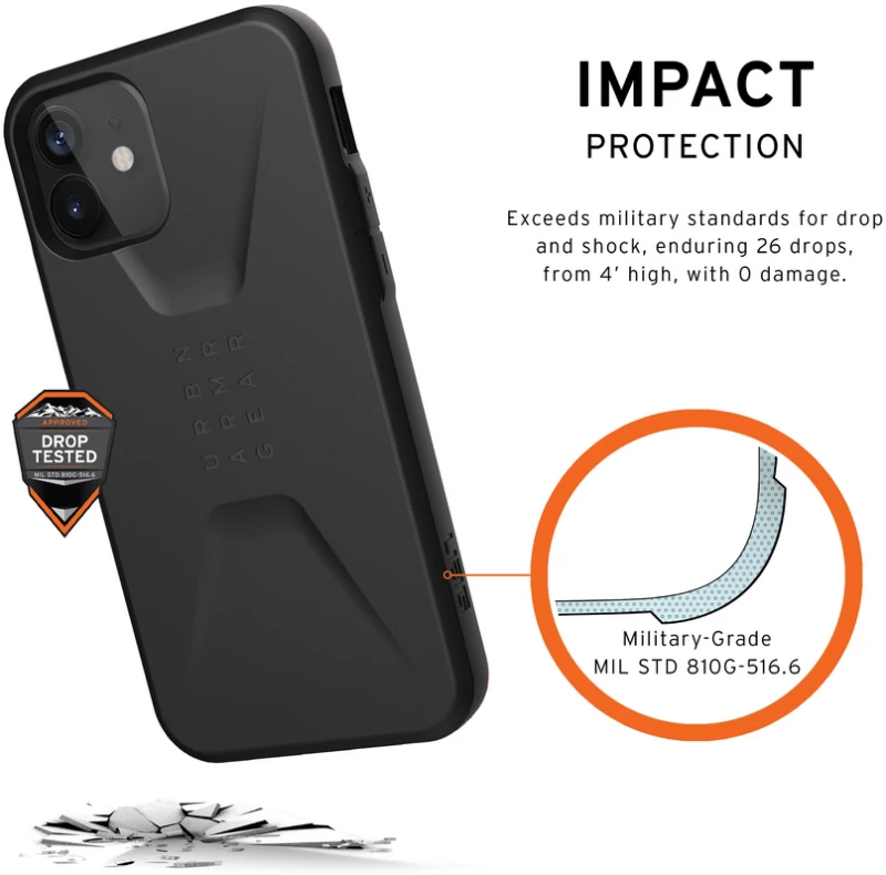 Θήκη UAG Civilian για Apple iPhone 13 PRO MAX 6.7 - Mallard ΜΠΛΕ - 11316D115555