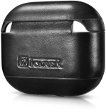 Θήκη iCarer Δερμάτινη για Apple AirPods 3 - ΜΑΥΡΟ - IAP-056-BK