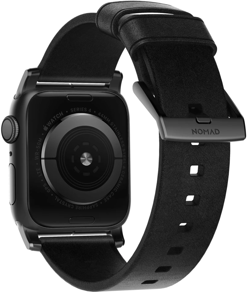 Nomad Horween Δερμάτινο Strap Modern για Apple Watch SERIES - 38mm/40mm/41mm - ΜΑΥΡΟ - NM1A31B000