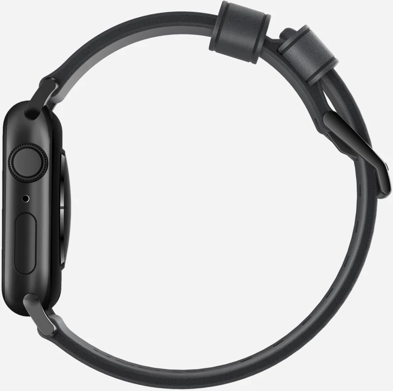 Nomad Horween Δερμάτινο Strap Modern για Apple Watch SERIES - 38mm/40mm/41mm - ΜΑΥΡΟ - NM1A31B000