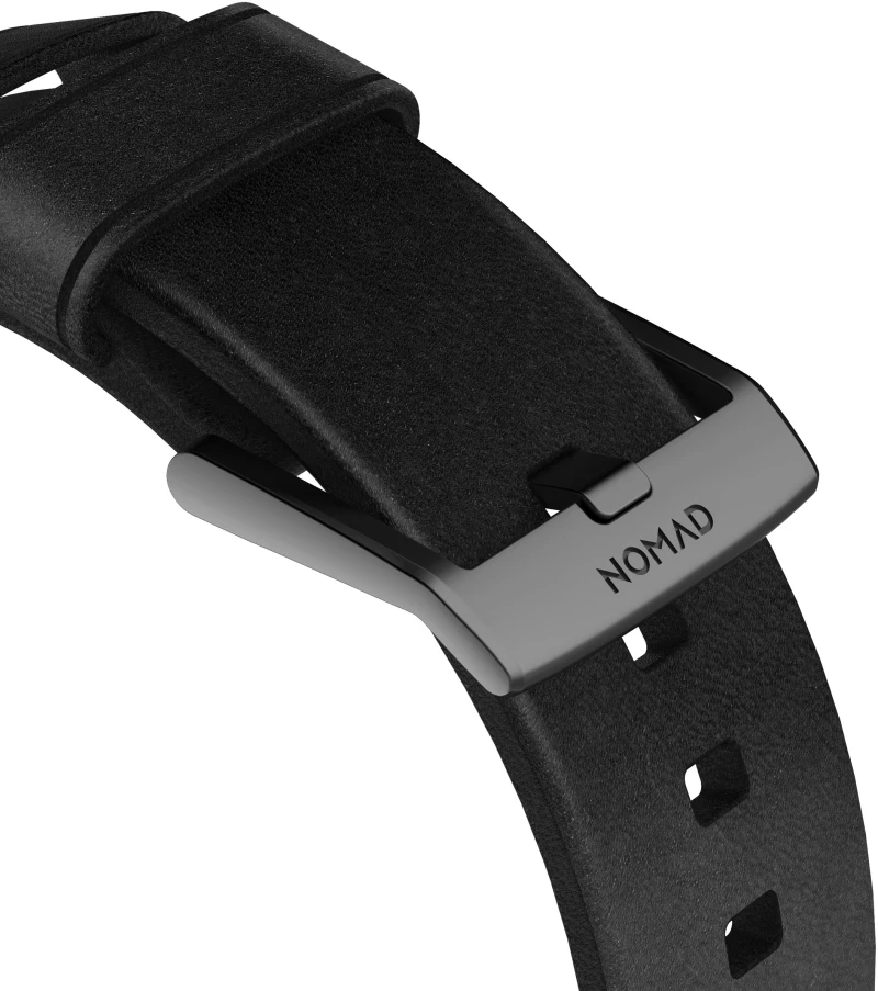 Nomad Horween Δερμάτινο Strap Modern για Apple Watch SERIES - 38mm/40mm/41mm - ΜΑΥΡΟ - NM1A31B000