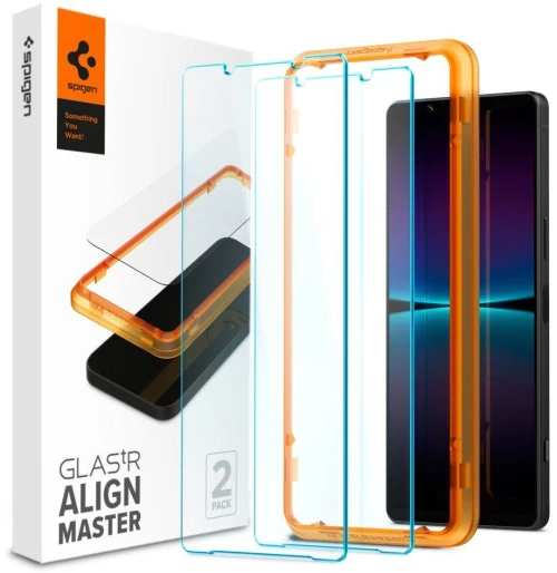 Spigen SGP Γυαλί προστασίας ALM GLAS.tR SLIM FC για SONY XPERIA 1 IV - ΜΑΥΡΟ - AGL04689 - 2-TEM