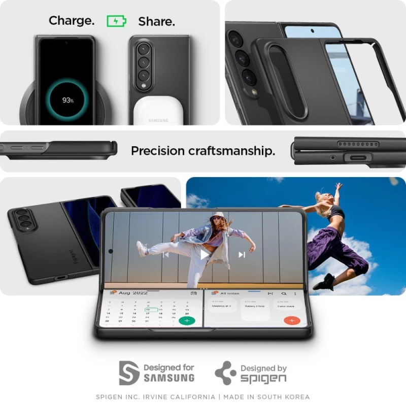 Θήκη SPIGEN SGP AIRSKIN για Samsung Galaxy Z FOLD 4 5G 2022 - ΜΑΥΡΟ - ACS05103