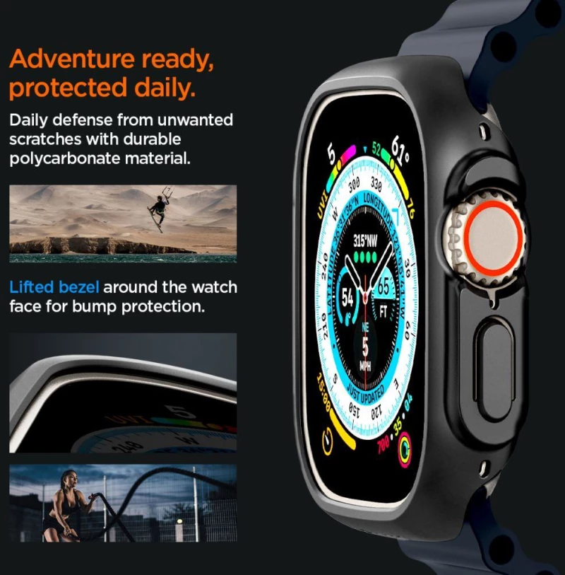 Θήκη Spigen SGP Thin Fit για Apple Watch Ultra 49mm - ΔΙΑΦΑΝΟ - ACS05917
