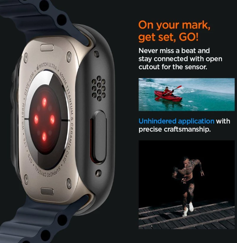 Θήκη Spigen SGP Thin Fit για Apple Watch Ultra 49mm - ΔΙΑΦΑΝΟ - ACS05917