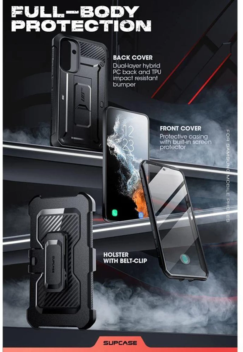 Θήκη SUPCASE UNICORN BEETLE PRO για SAMSUNG GALAXY A54 5G 2023 - MAYΡΗ