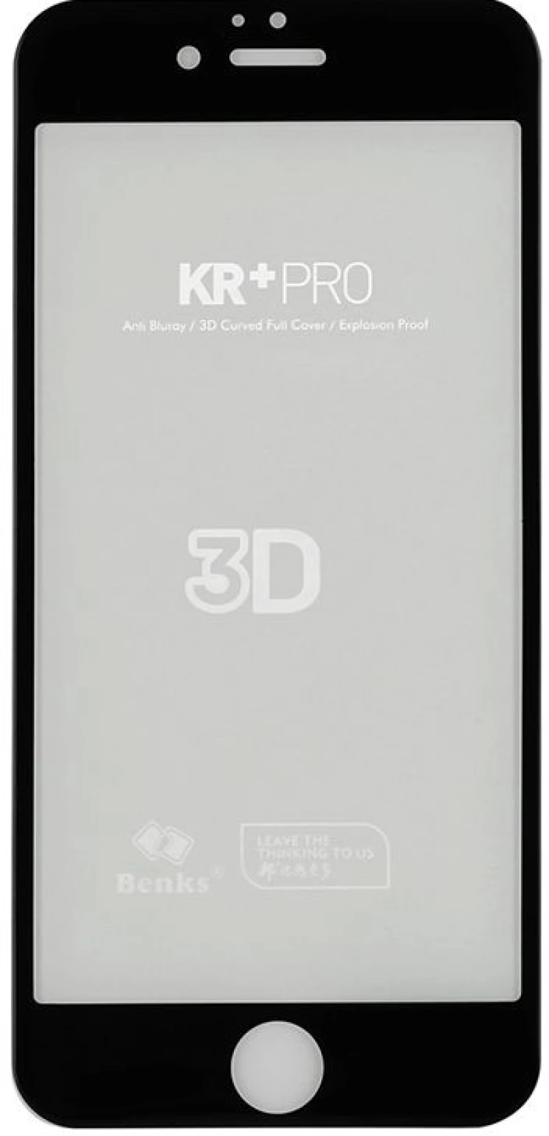 Benks Γυαλί προστασίας MAGIC OKR Plus PRO CURVED FULL 0.3MM για Αpple iPhone 6 PLUS 6s PLUS-ΜΑΥΡΟ
