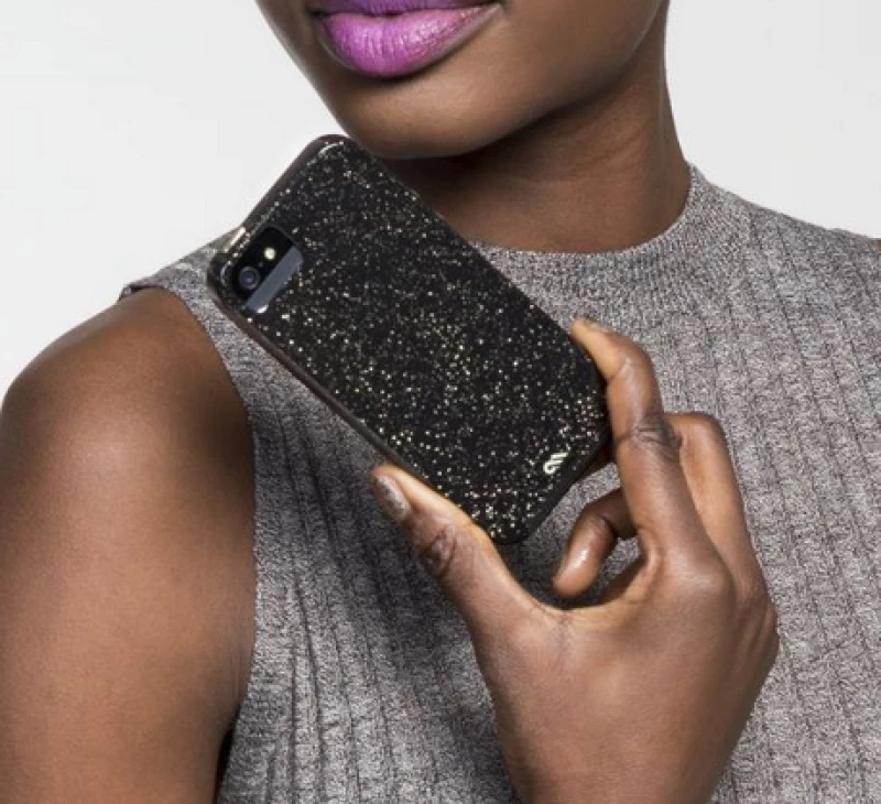 Case-Mate θήκη Naked Tough SHEER Glam για Apple iPhone 5 5S SE - ΜΑΥΡΟ - CM034270
