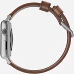 Nomad Horween Δερμάτινο Strap Modern για Apple Watch 1,2,3,4 - 42mm-44mm - ΚΑΦΕ με ΑΣΗΜΙ ΚΛΙΠ