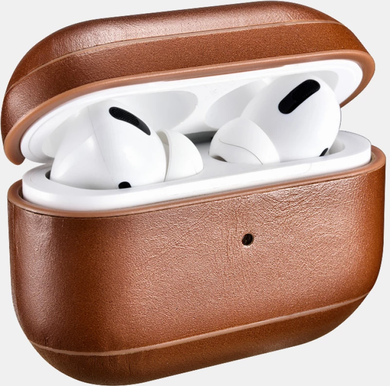 Θήκη iCarer Δερμάτινη για Apple AirPods Pro - KOKKINO - IAP045-RD