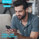 CELEBRAT earphones με θήκη φόρτισης TWS-W32  True Wireless  μπλε
