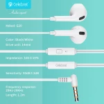 CELEBRAT earphones με μικρόφωνο G20  3.5mm  1.2m  μαύρα