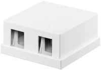 GOOBAY Keystone κυτίο 79366 για 2 θύρες δικτύου  61.42mm  λευκό