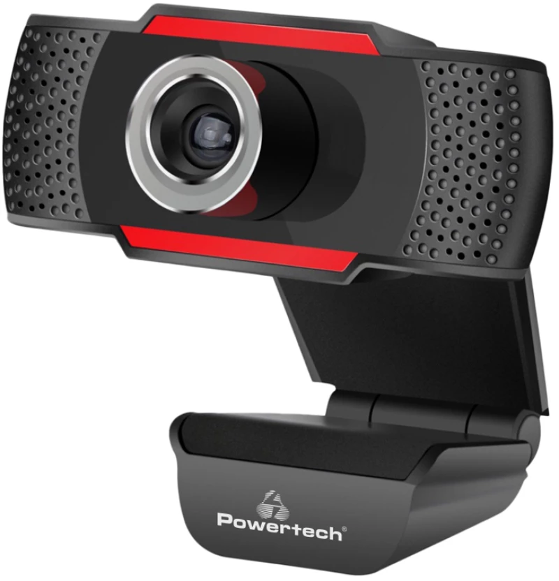 POWERTECH web camera PT-1078  2.0MP Full HD  Plug & Play  1.35m  μαύρη