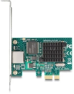 DELOCK κάρτα επέκτασης PCIe x1 σε 1x RJ45 Gigabit 88204  1000Mbps